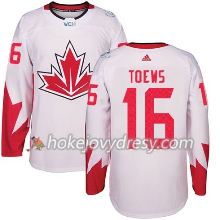 Pánské Hokejový Dres Kanada Jonathan Toews 16 Světový pohár v ledním hokeji 2016 Bílá